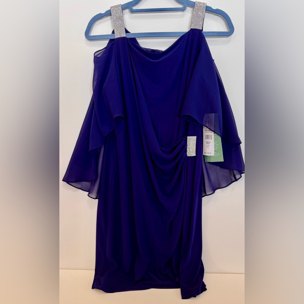 MSK Short Sleeved Embellished Dress